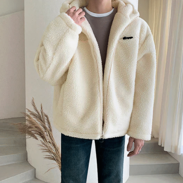 No. 3562 WOOLEN FLEECE ZIP-UP HOODED JK