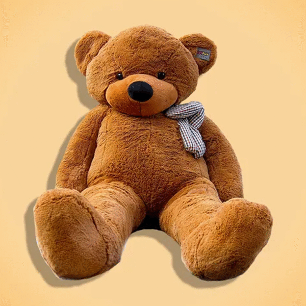 MaoGoLan Giant Big Teddy Bear 4 Feet 47 inch Life Size Tan Plush Bear Brown Stuffed Animal for Children Boyfriend